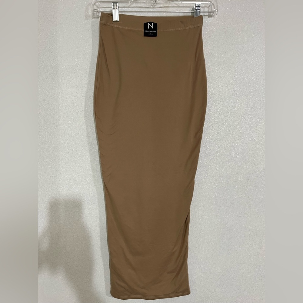 Naked, wardrobe size XS Nude, Long, maxi, Body skirt